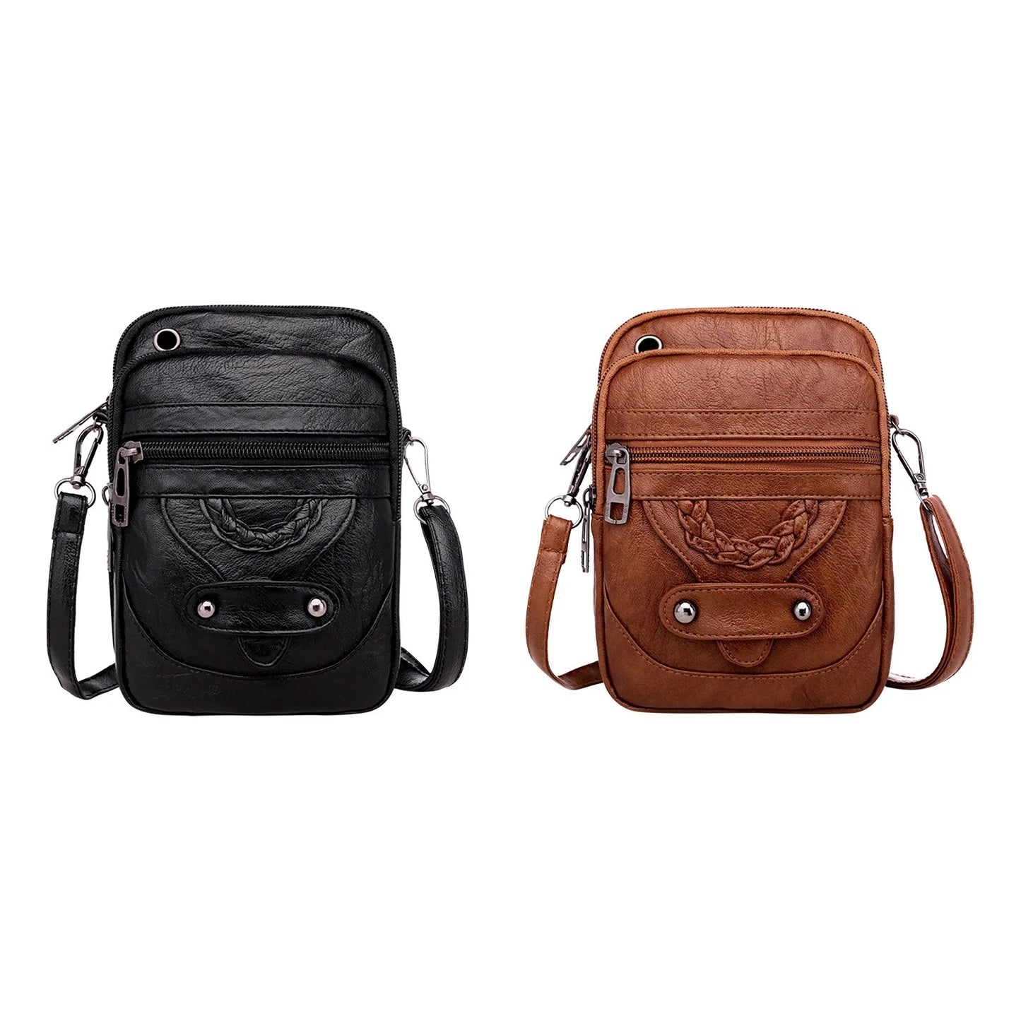 Crossbody Bags for Women Trendy Women Soft Leather Shoulder Handbag Multi Pocket Crossbody Bag Ladies Purses Fashion Tote Top Handle Satchel Beach Bag on Clearance