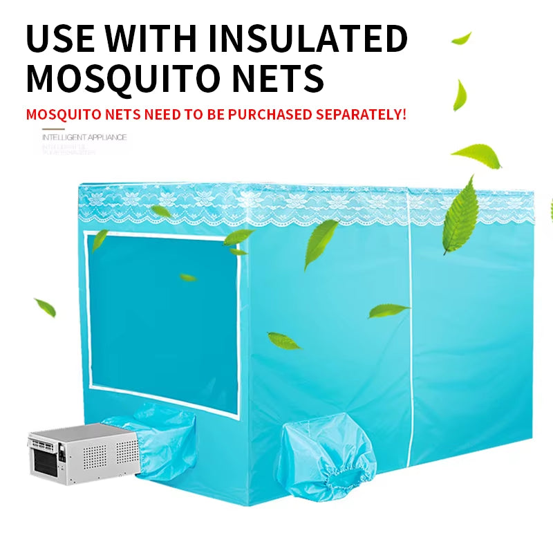 1100W Household Desktop Air Conditioner Mobile Air Conditioner Mosquito Net Mini Air Conditioner Fan Refrigeration