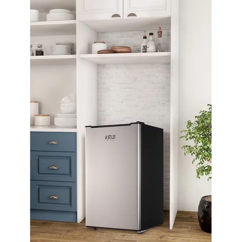 3.2-Cu Ft Upright Freezer ( Silver )