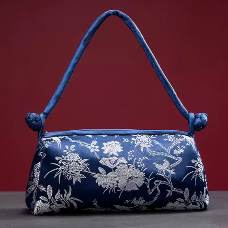 New Silk Embroidered Women Bag Fashion Matching Bride Women Handbag Clutch Bag Shoulder Bag