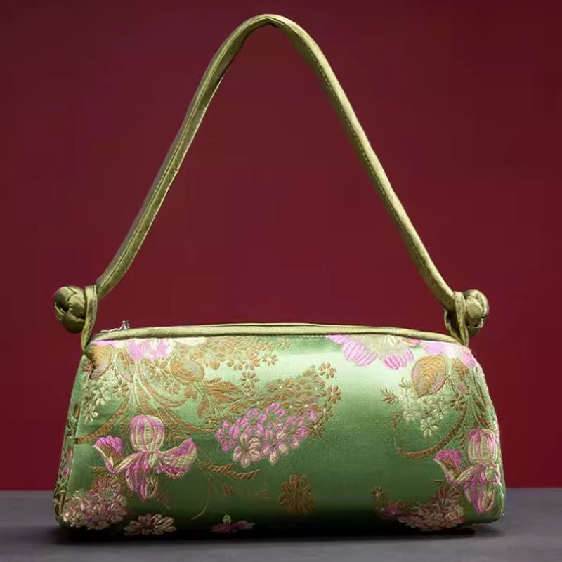 New Silk Embroidered Women Bag Fashion Matching Bride Women Handbag Clutch Bag Shoulder Bag
