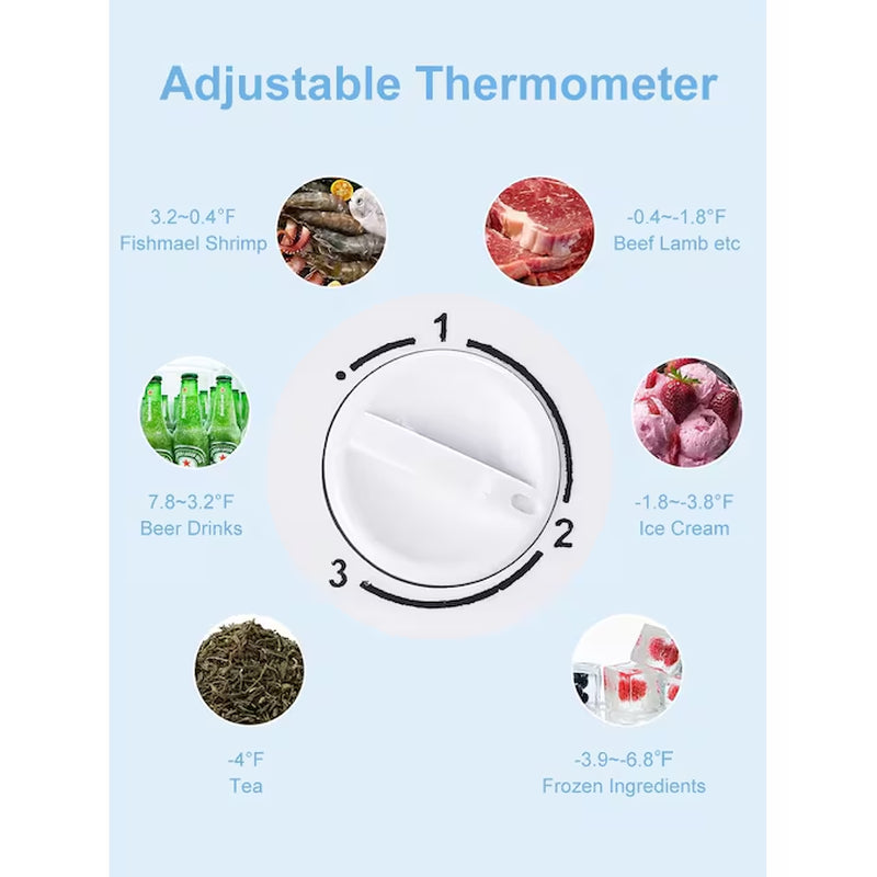 3.2-Cu Ft Upright Freezer ( Silver )