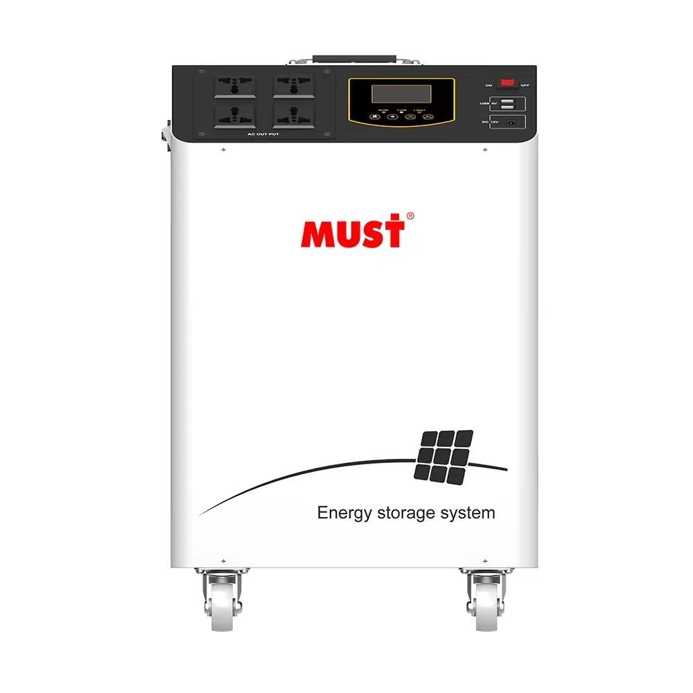Portable Power Station All-In One 3KW 3000WH Inverter BMS Lithium Battery Solar Generator for Pv Energy Solar System