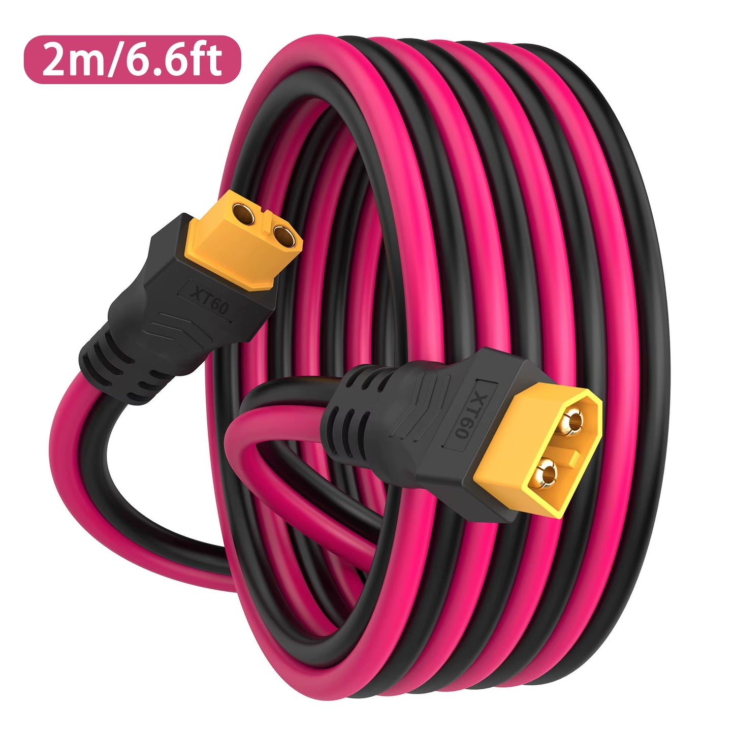 XT60 Extension Cable 12AWG XT60 to XT60 Cable, with Male to Female Connectors, Suitable for Solar Panel Remote Control Battery
