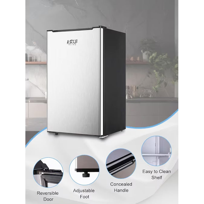 3.2-Cu Ft Upright Freezer ( Silver )