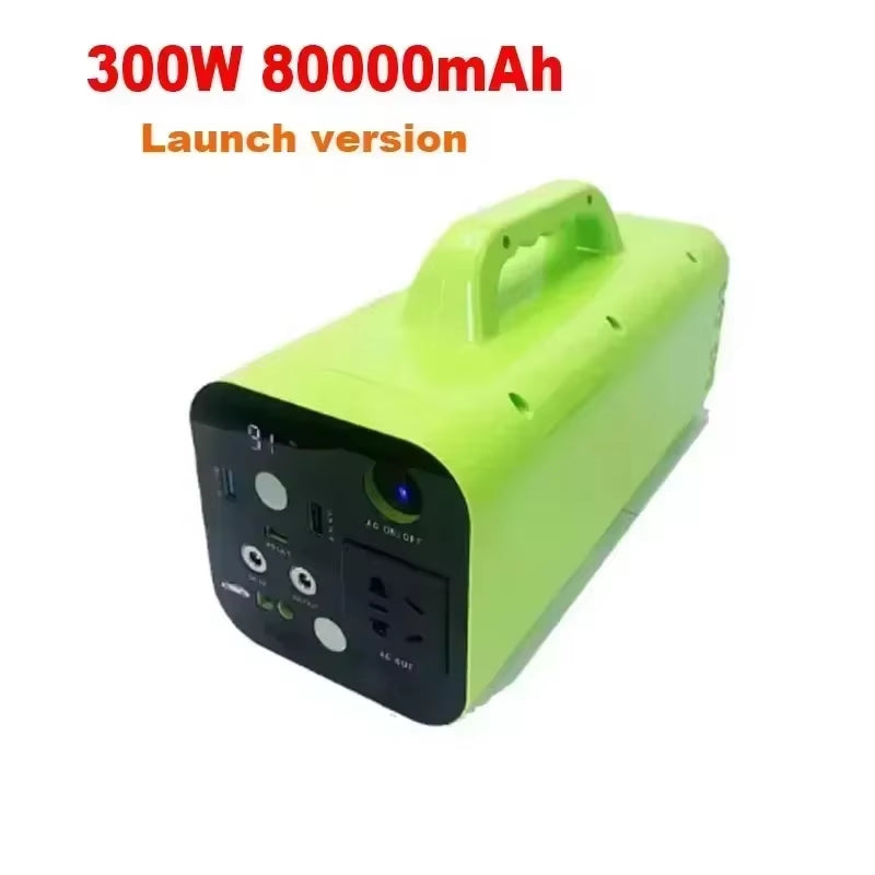 500W 80000Mah Portable Power Station 220V Generator Lifepo4 Battery Outdoor Camping Charger Emergency Power Bank AC DC Output