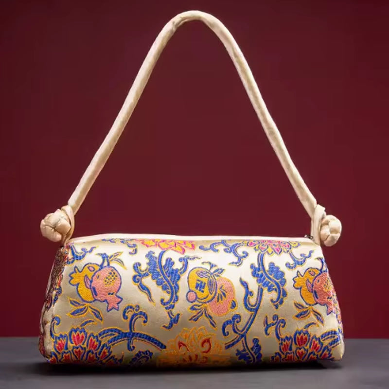 New Silk Embroidered Women Bag Fashion Matching Bride Women Handbag Clutch Bag Shoulder Bag