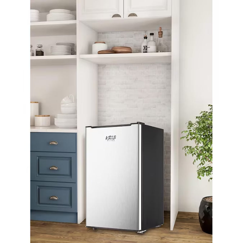 3.2-Cu Ft Upright Freezer ( Silver )