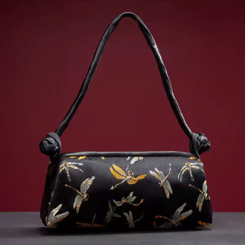 New Silk Embroidered Women Bag Fashion Matching Bride Women Handbag Clutch Bag Shoulder Bag