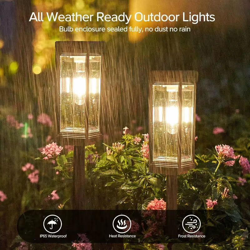 Bright Solar Path Lights 1/2/4 Solar Lights Outdoor Waterproof Automatic On/Off for Garden Lanes Landscape Paths Terraces