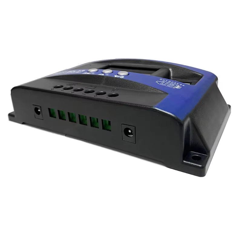 MPPT Solar Charge Controller 30A 40A 50A 60A 100A Dual USB LCD Display 12V 24V Solar Cell Panel Charger Regulator with Load