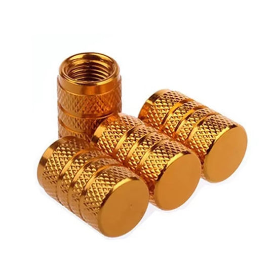 4Pcs Automobile Tire Valve Cap Aluminum Alloy Explosion-Proof Valve Cap Valve Core Cover Motorcycle Valve Cap Tire Common