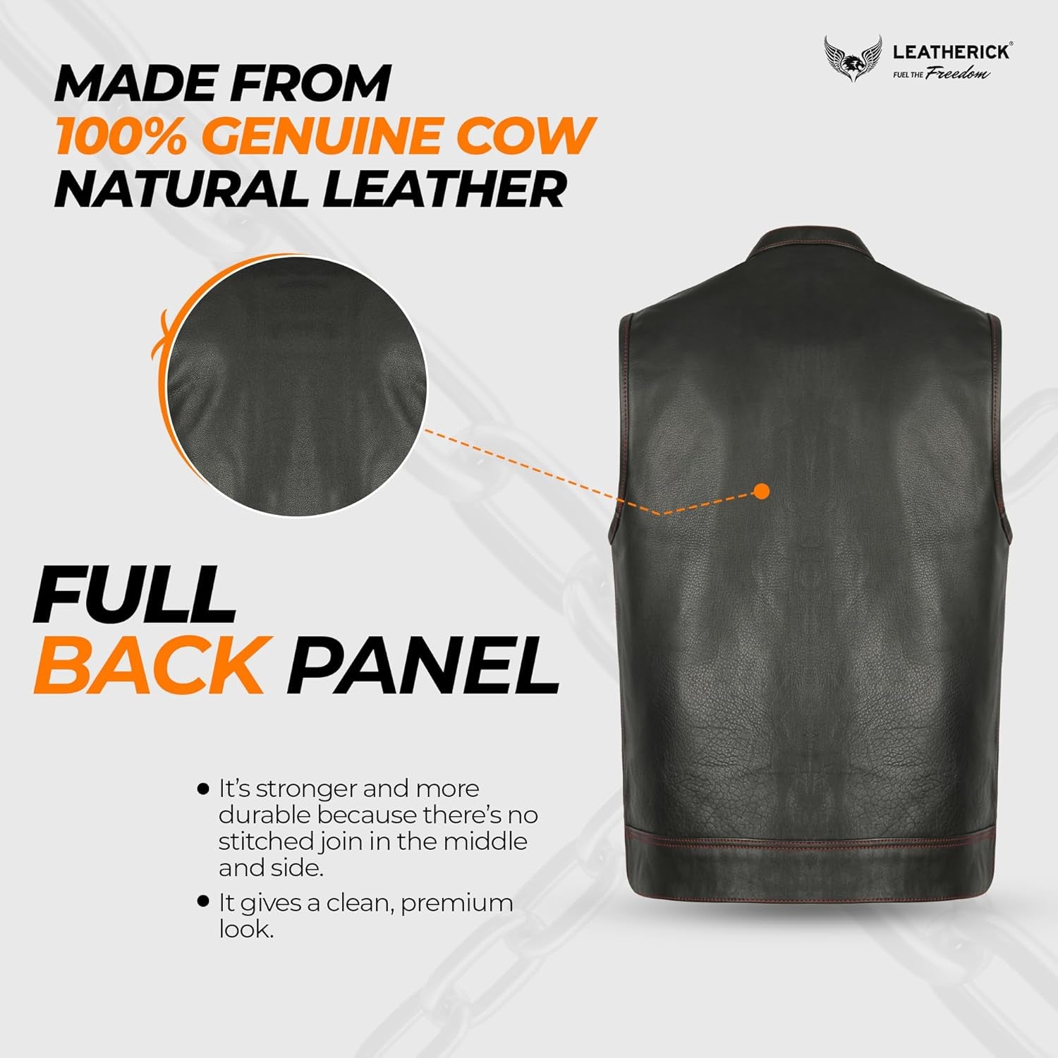 Mens Black Motorcycle Vests - Top Grain Cow Leather SOA Club & Traditional Paisley Satin Liner Leather Biker Vests