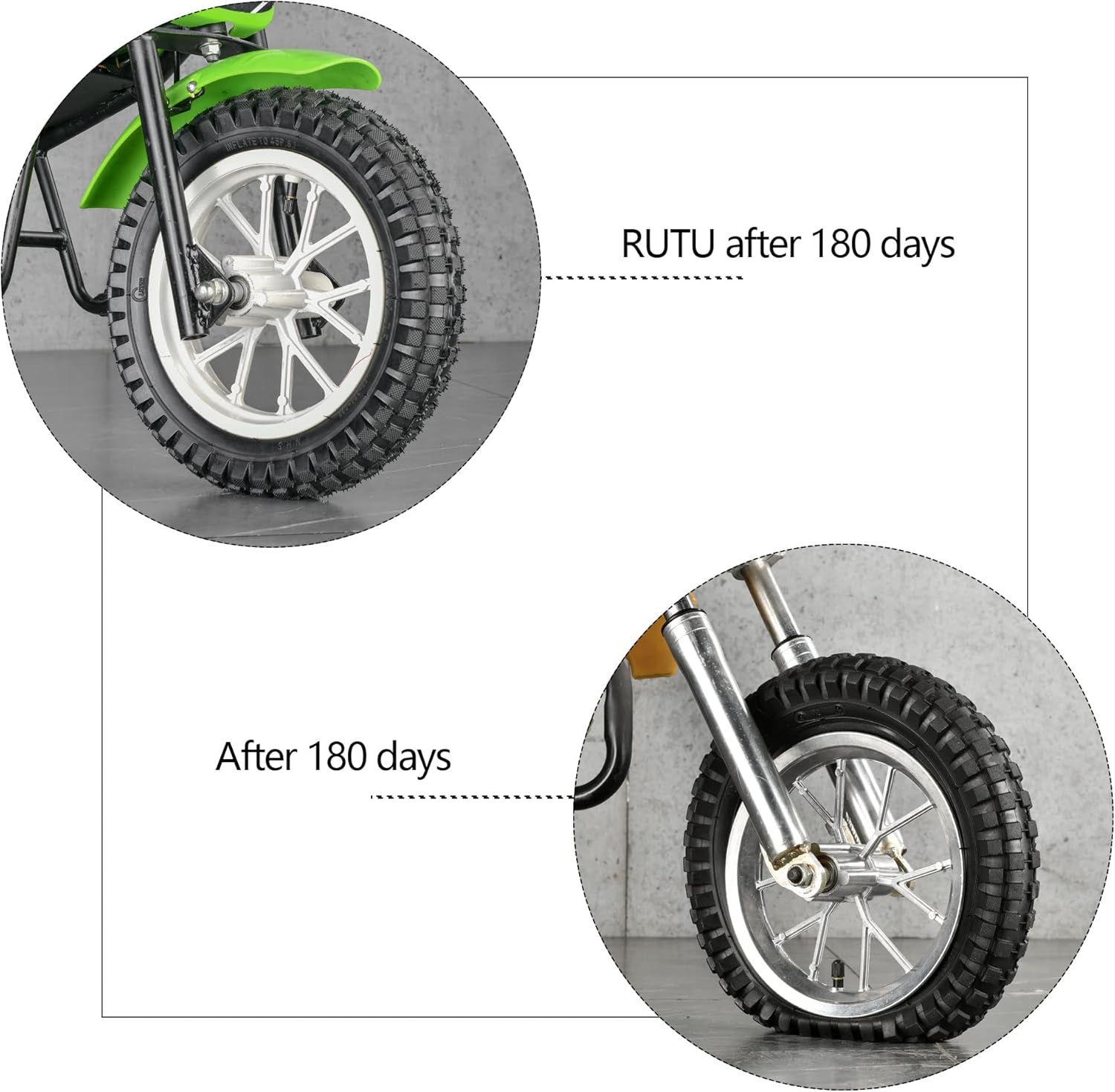 12.5X2.75 12 1/2 X 2.75 Dirt Bike Tube Replacement for Razor MX350 MX400 Rocket, X-Treme X-560 Electric Dirtbike, Scooter, Kids Bicycle, Stroller Ezip E-500 E-750 E-900 Fits 8.5" Rim - 2 Pack