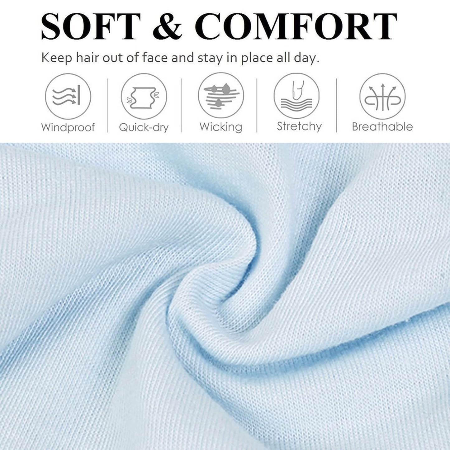 Headbands for Women Non Slip Women'S Headbands Yoga Workout Exercise Hairbands for Women Wide Stretchy Hair Accessory