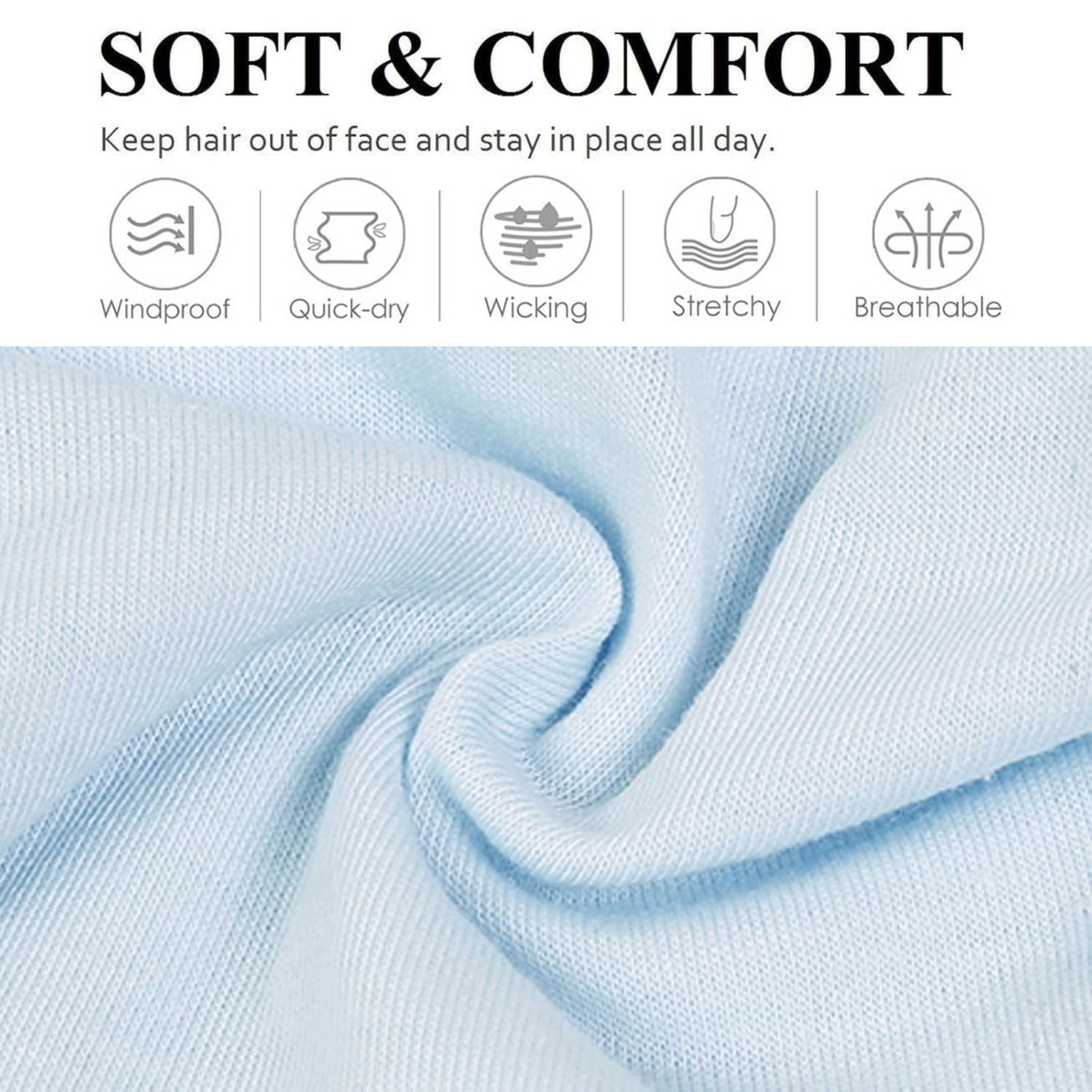 Headbands for Women Non Slip Women'S Headbands Yoga Workout Exercise Hairbands for Women Wide Stretchy Hair Accessory