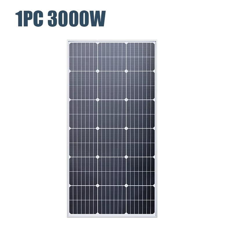 3000W Solar Panel High Efficiency Solar Cell Portable Power Bank Flexible Charging Outdoor Solar Cells for Home Camping