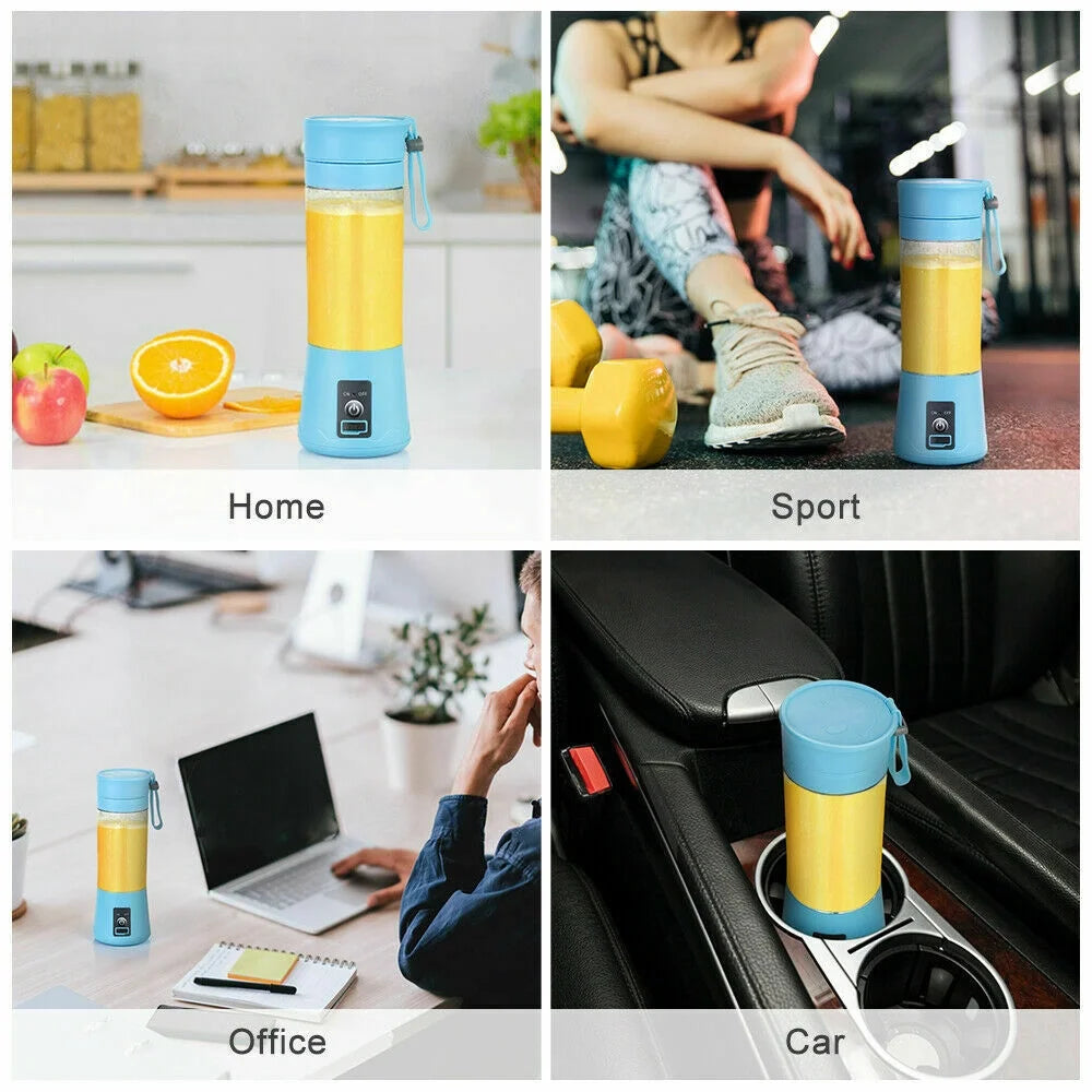 Portable Blender USB Rechargeable Personal Juicer Cup Small Fruit Juice Mixer for Shakes and Smoothies