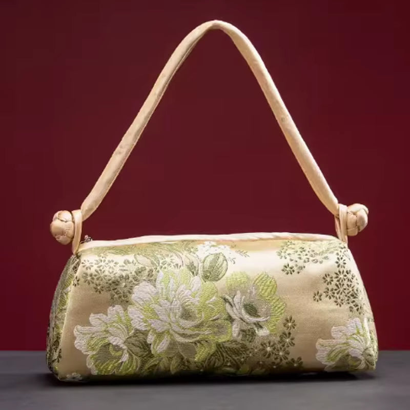 New Silk Embroidered Women Bag Fashion Matching Bride Women Handbag Clutch Bag Shoulder Bag