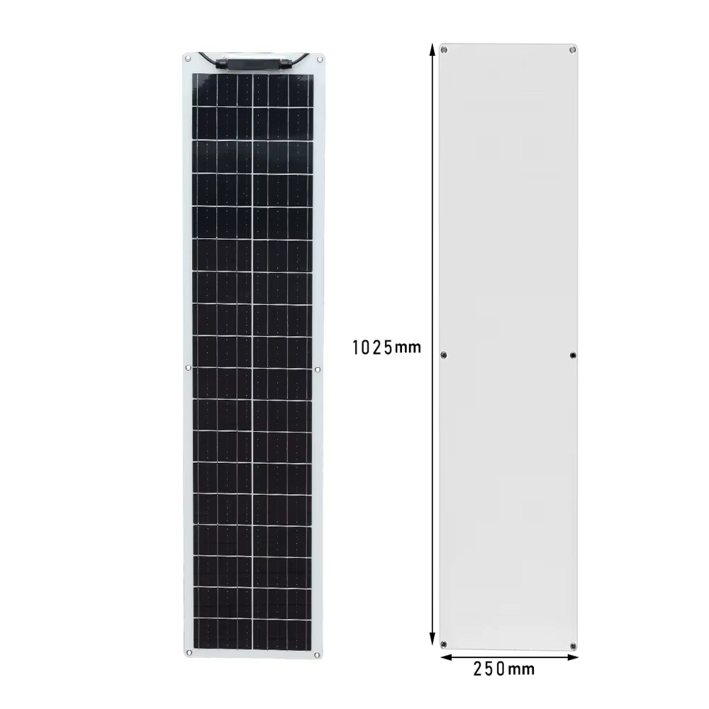 50W 100W 12V Flexible Solar Panel 150W 200W Solar Panel Caravan Van Upgraded 10A /20A Solar Charge Controller for Car RV Marine