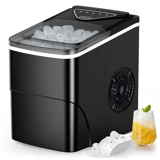 26 Lb.Daily Production Bullet Ice Countertop Ice Maker, Self-Cleaning Ice Makers