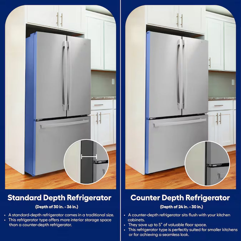 7.4-Cu Ft Counter-Depth 21.5-In Wide Top-Freezer Refrigerator ( Stainless Look ) ENERGY STAR Certified