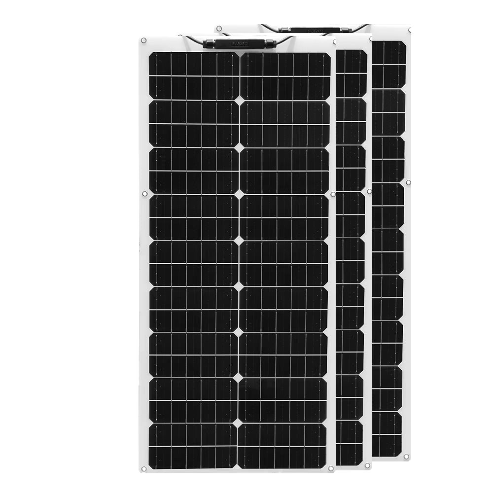 50W 100W 12V Flexible Solar Panel 150W 200W Solar Panel Caravan Van Upgraded 10A /20A Solar Charge Controller for Car RV Marine