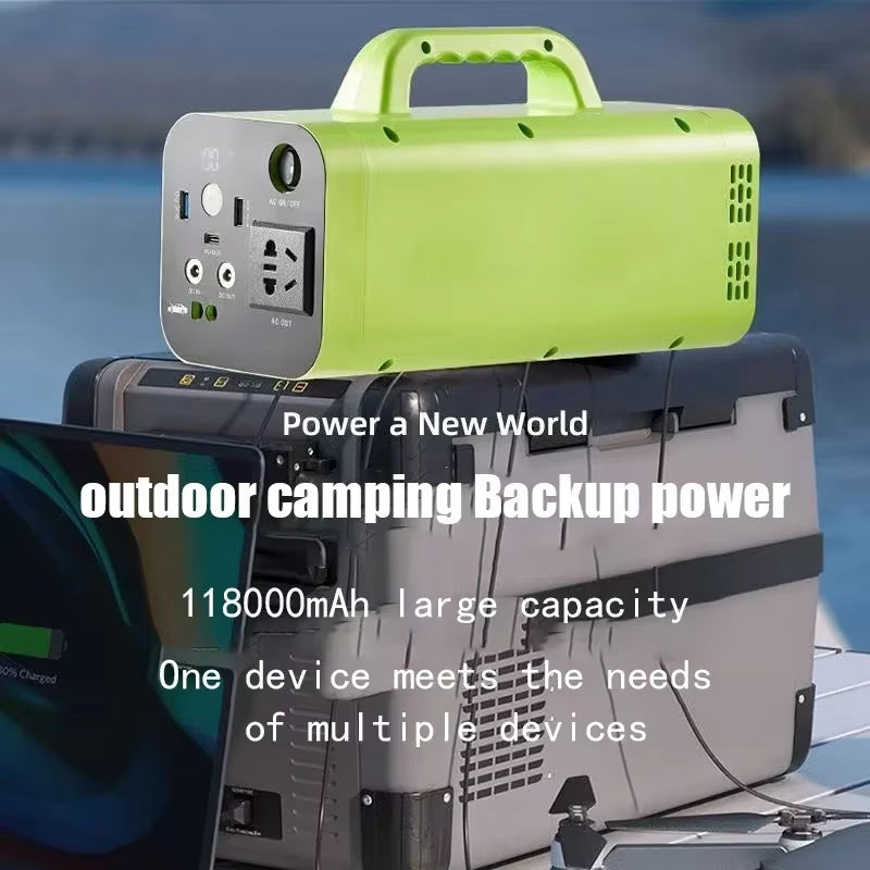 500W 80000Mah Portable Power Station 220V Generator Lifepo4 Battery Outdoor Camping Charger Emergency Power Bank AC DC Output