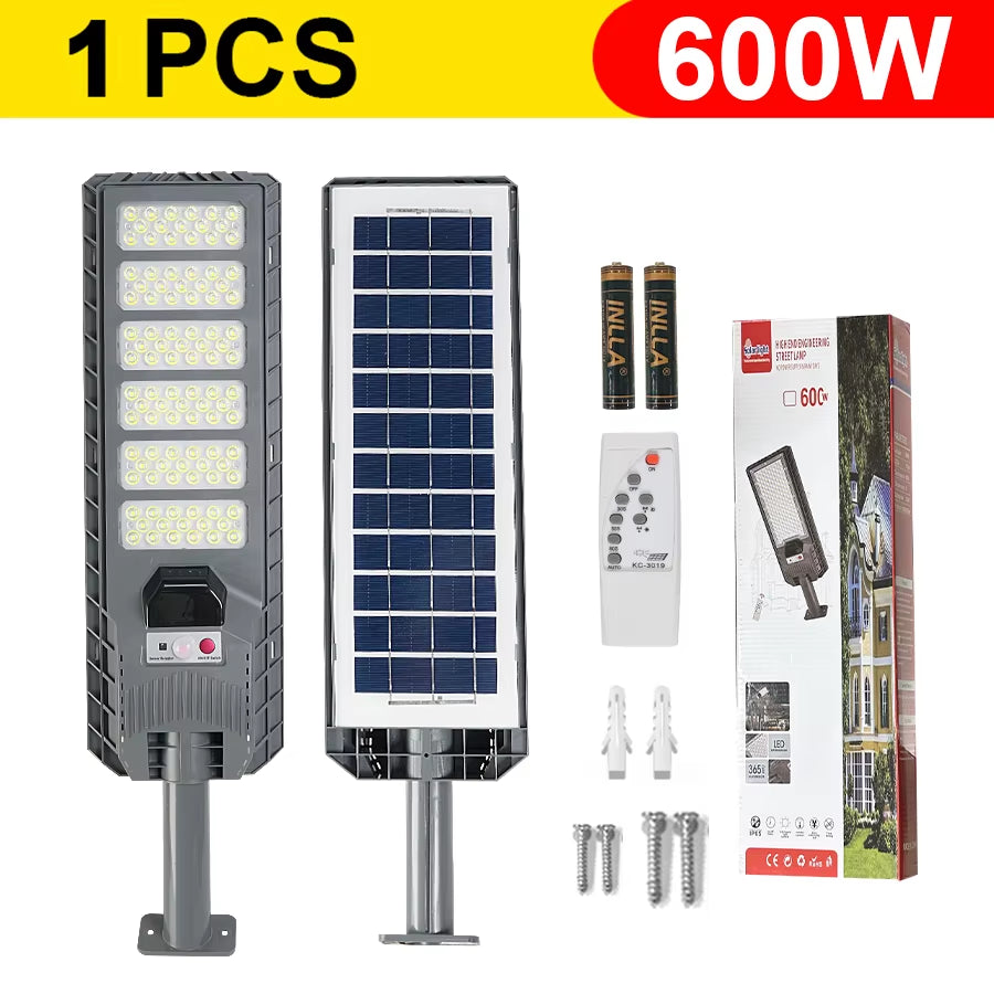 10000W Outdoor Solar Lamp Ultra Powerful Solar Outdoor Lights 320° Wide Range Lighting Brightness Adjustable Street Spotlights