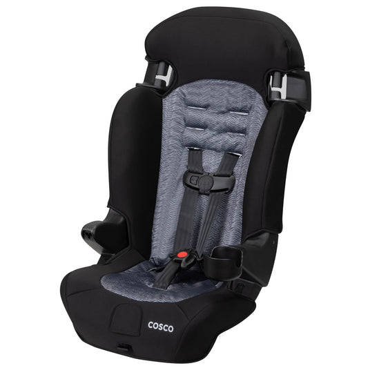 Finale 2-In-1 Toddler Booster Car Seat, Fiberwave II, Black/Grey