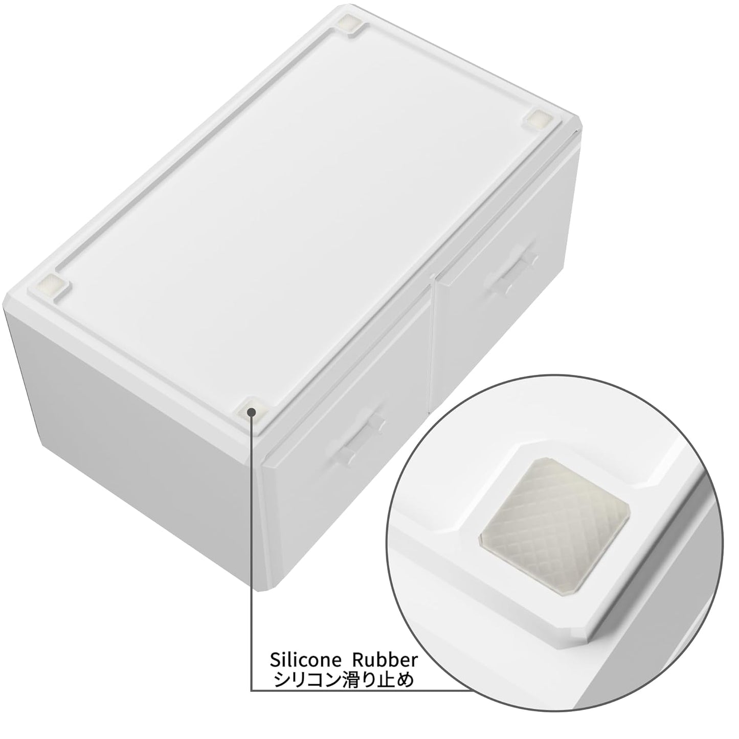 Makeup Cosmetic Organizer Storage Drawers Display Boxes Case with 12 Drawers (White)