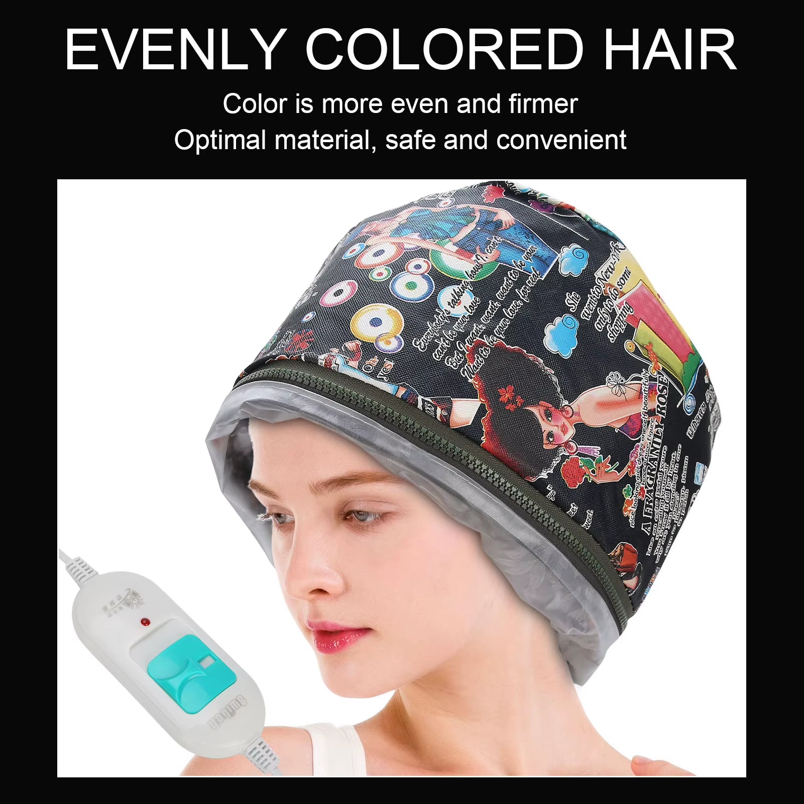 3 Gears Hair Cap Electric Hair Cap Deep Conditioning Heating Oil Treatment Baking Hat Nourishing Hair Care Tool Spa Home