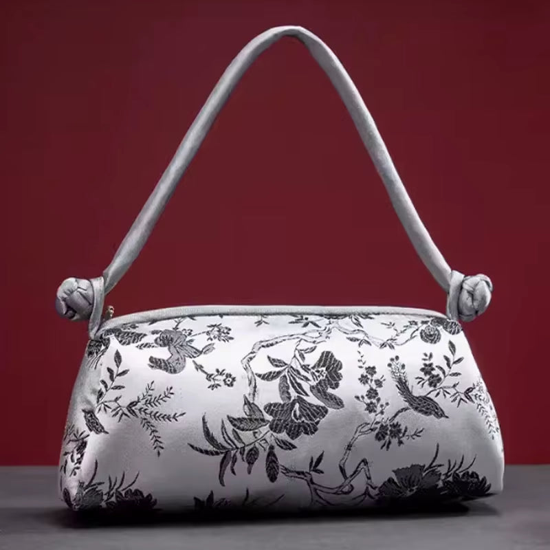 New Silk Embroidered Women Bag Fashion Matching Bride Women Handbag Clutch Bag Shoulder Bag