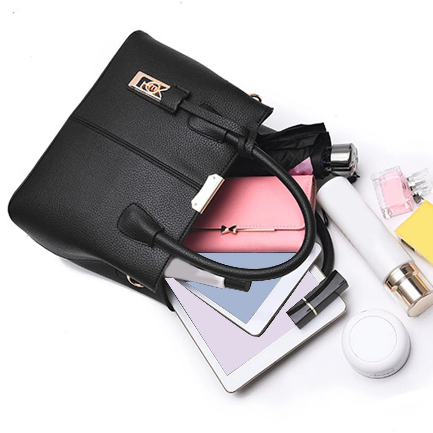 TAIAOJING PU Leather Cross Body Bag Woman Fashion Handbag Simple Bag Large Capacity One Shoulder Women Bag