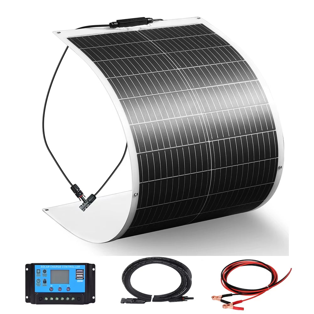100W Flexible Solar Panel 16.5V 1000W 500W 400W 200W High Efficiency Photovoltaic Module Diy Kit Generation Car Home Camping