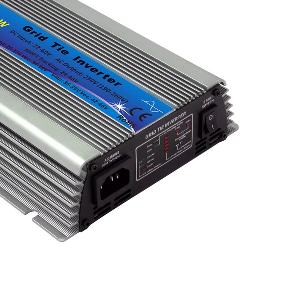 600W Grid Tie Solar Inverter MPPT Pure Sine Wave Micro Inversor DC22-60V PV Input AC120V/220V Solar Panel Home System
