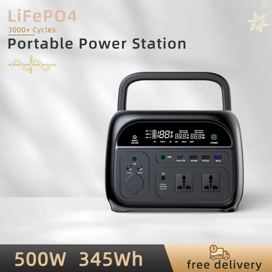 500W Power Station for Camping Hiking Fishing Outdoor Adventures Backup UPS for Starlink Phone Laptop Fast Delivery