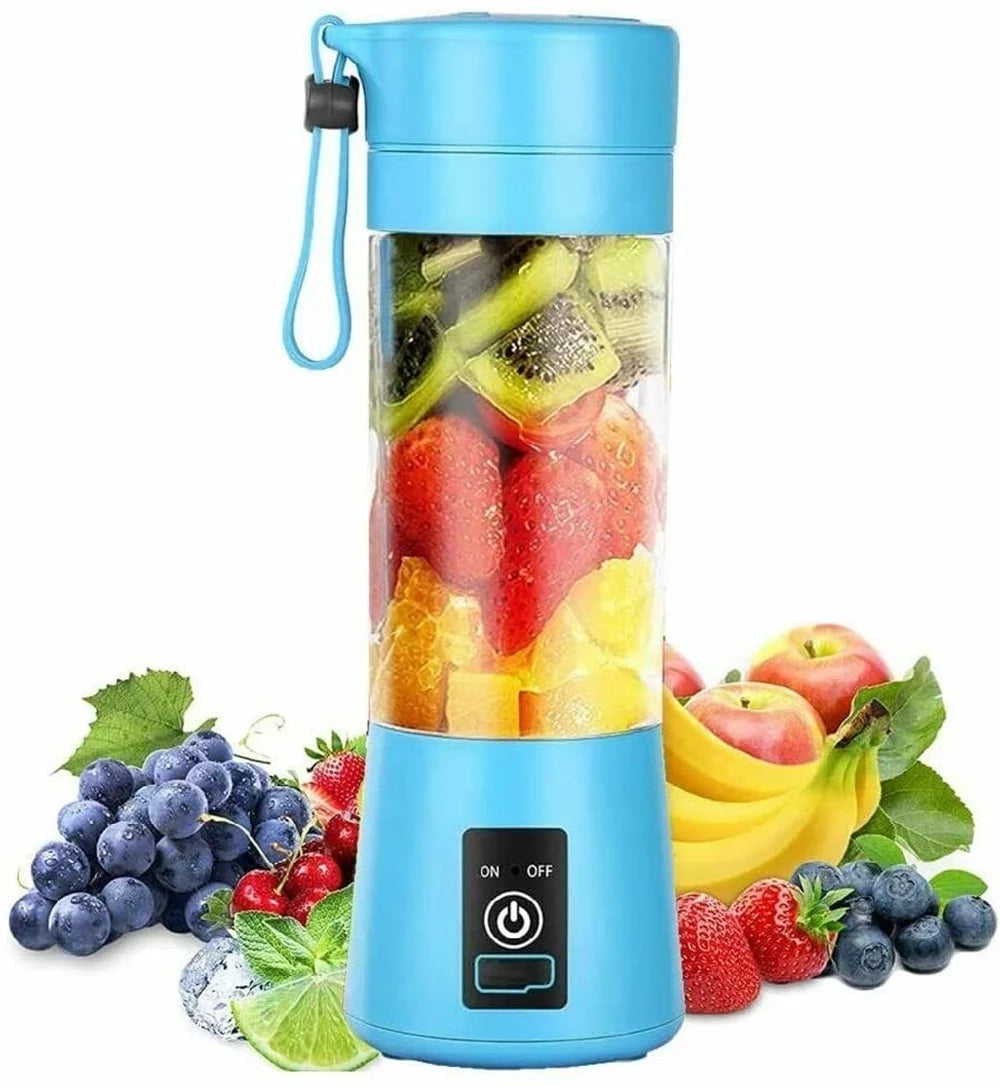 Portable Blender USB Rechargeable Personal Juicer Cup Small Fruit Juice Mixer for Shakes and Smoothies