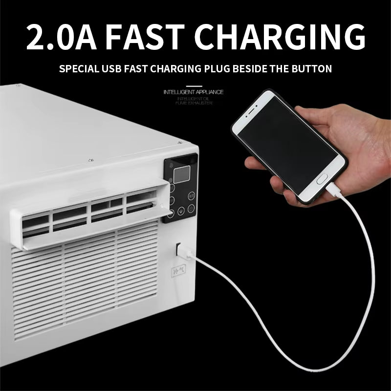 1100W Household Desktop Air Conditioner Mobile Air Conditioner Mosquito Net Mini Air Conditioner Fan Refrigeration