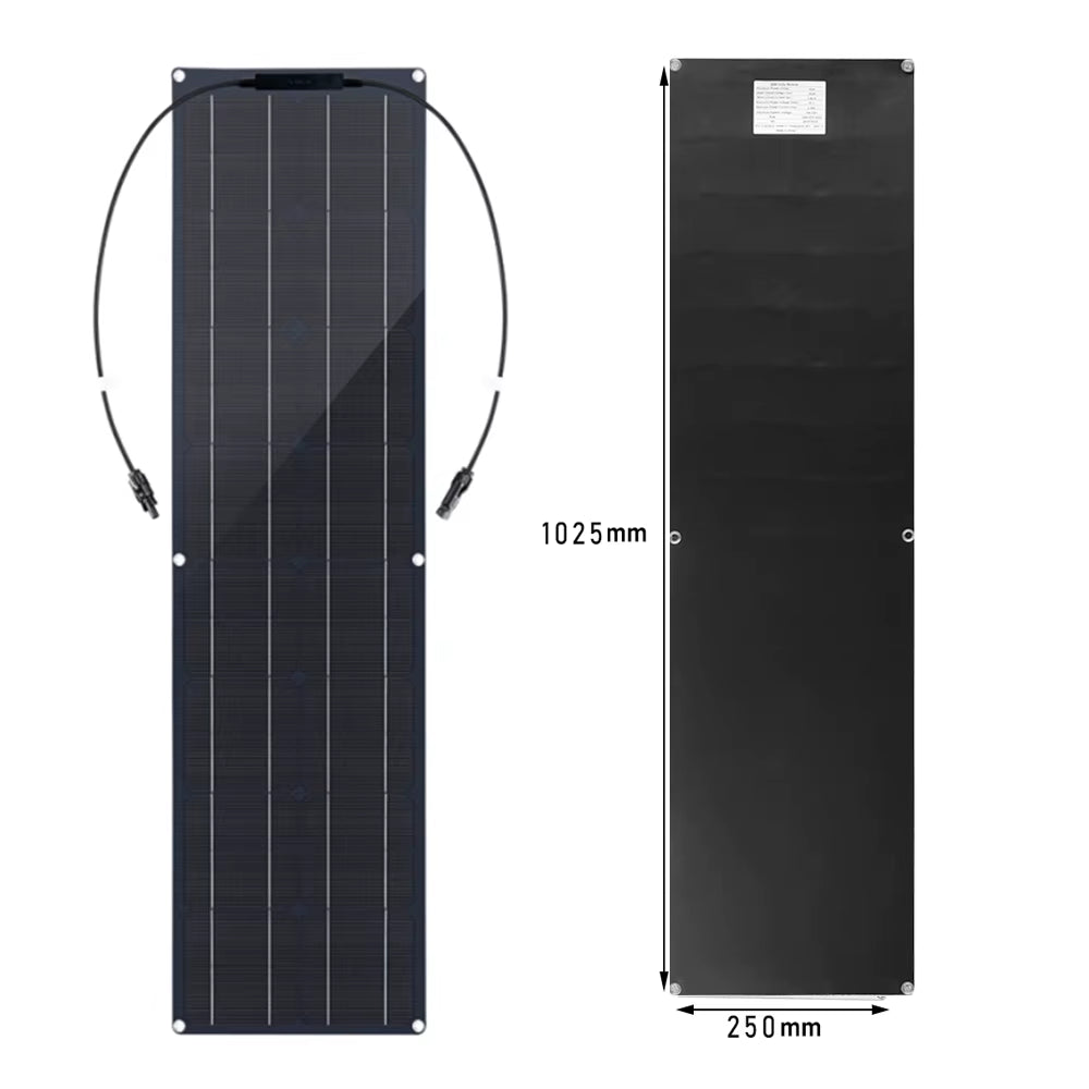 50W 100W 12V Flexible Solar Panel 150W 200W Solar Panel Caravan Van Upgraded 10A /20A Solar Charge Controller for Car RV Marine