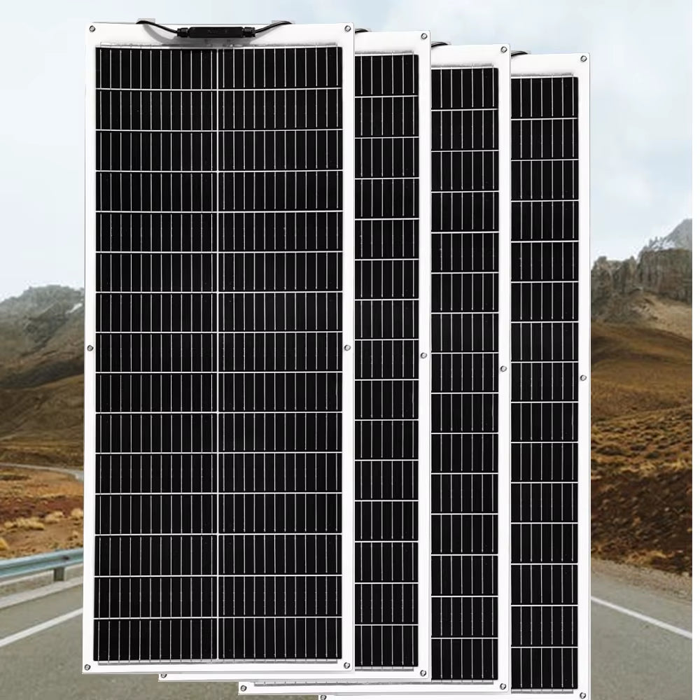 100W Flexible Solar Panel 16.5V 1000W 500W 400W 200W High Efficiency Photovoltaic Module Diy Kit Generation Car Home Camping