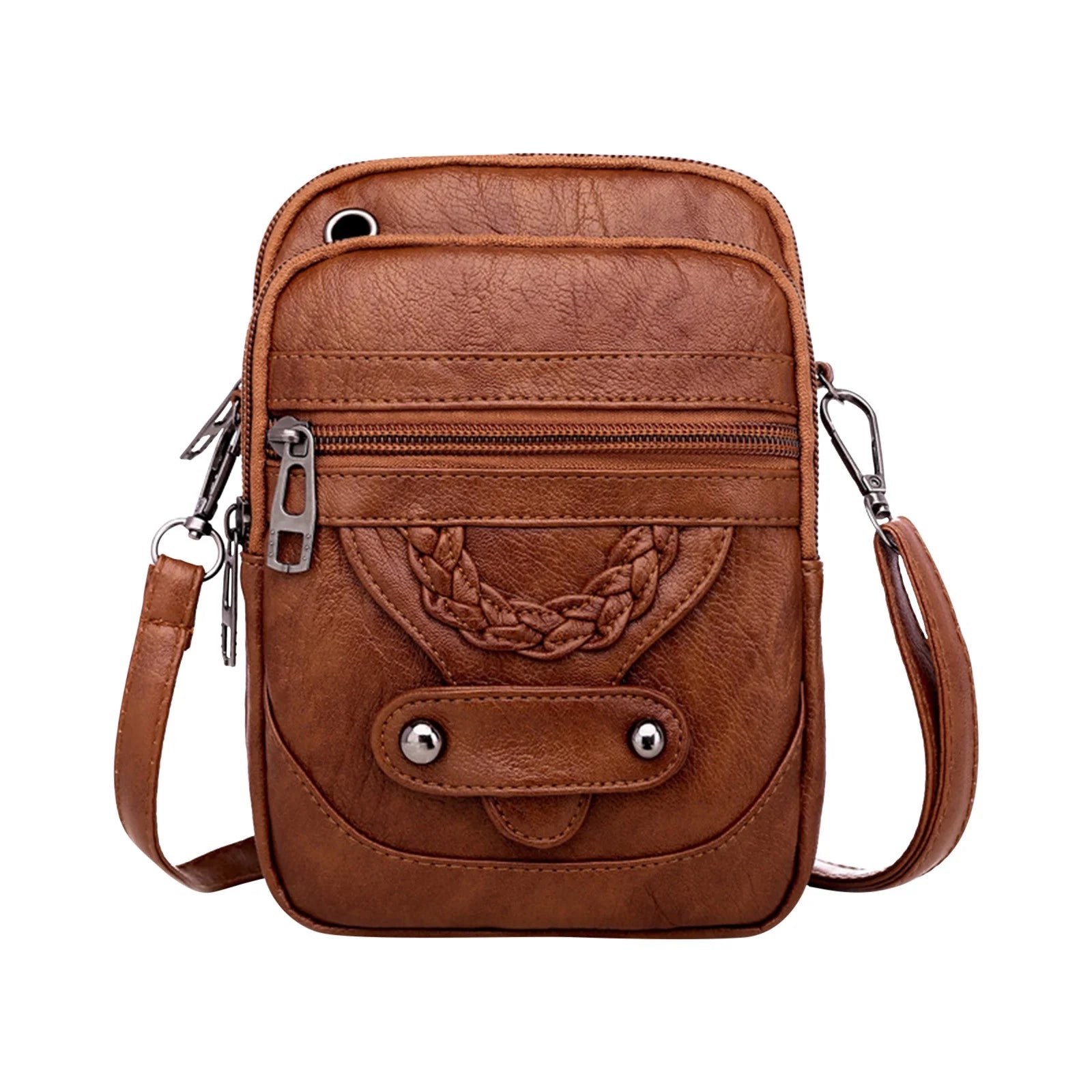 Crossbody Bags for Women Trendy Women Soft Leather Shoulder Handbag Multi Pocket Crossbody Bag Ladies Purses Fashion Tote Top Handle Satchel Beach Bag on Clearance